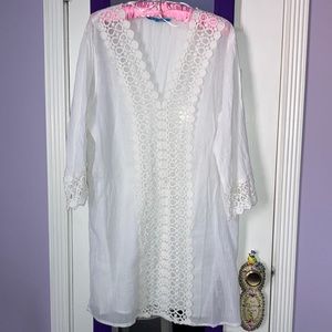 blue island Swimsuit Coverup Dress size XL